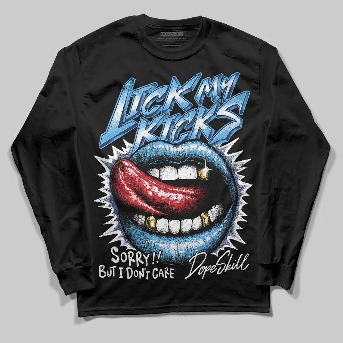 Obsidian 1s 2025 DopeSkill Long Sleeve T-Shirt Lick My Kicks Graphic sold by DopeSkill product image thumbnail 2