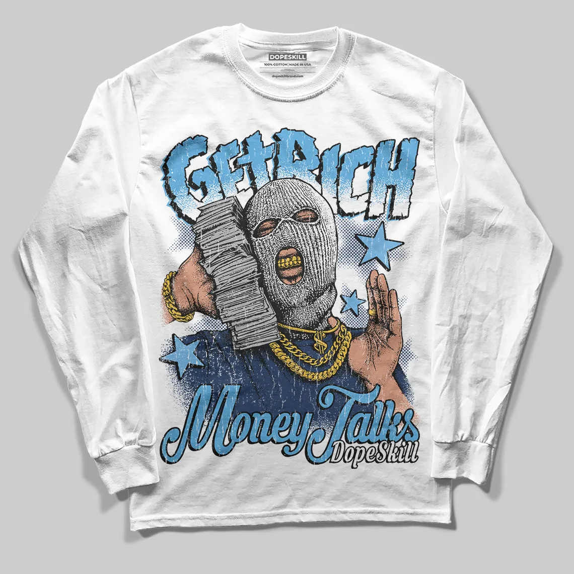 Obsidian 1s 2025 DopeSkill Long Sleeve T-Shirt Get Rich Graphic sold by DopeSkill