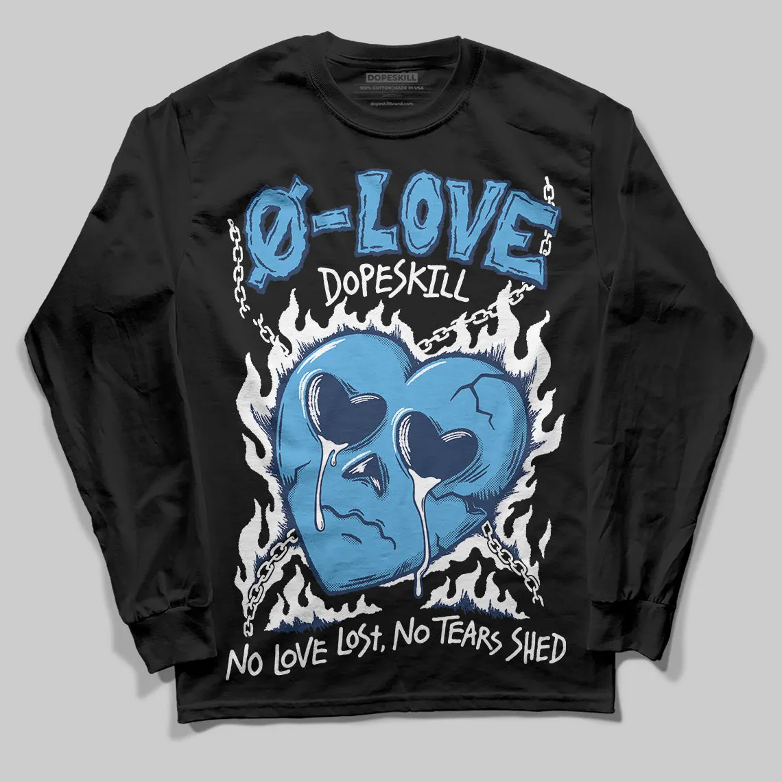 Obsidian 1s 2025 DopeSkill Long Sleeve T-Shirt Crying Heart Graphic sold by DopeSkill product image thumbnail 2