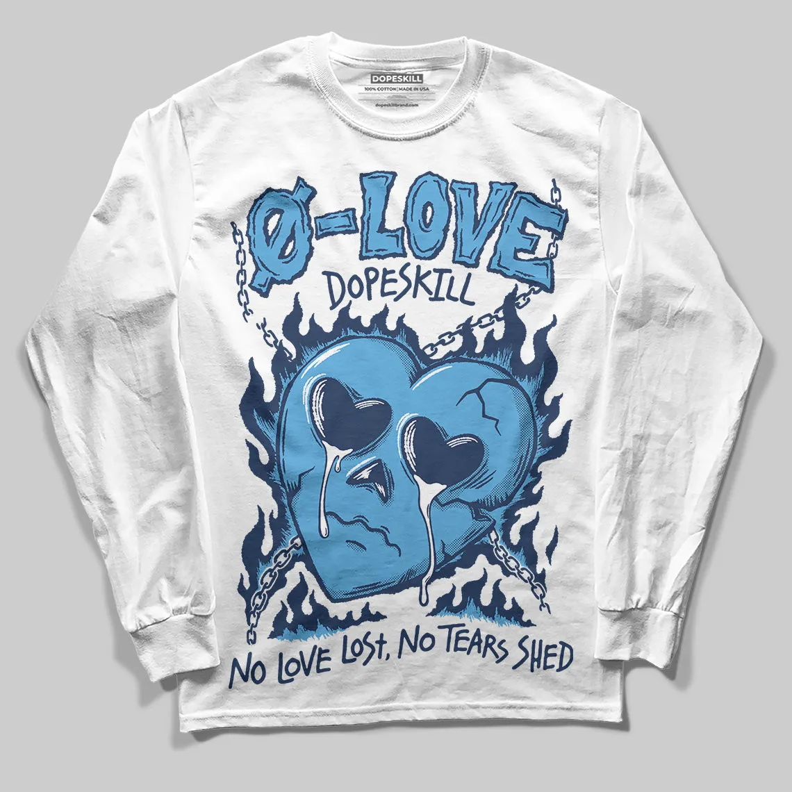 Obsidian 1s 2025 DopeSkill Long Sleeve T-Shirt Crying Heart Graphic sold by DopeSkill