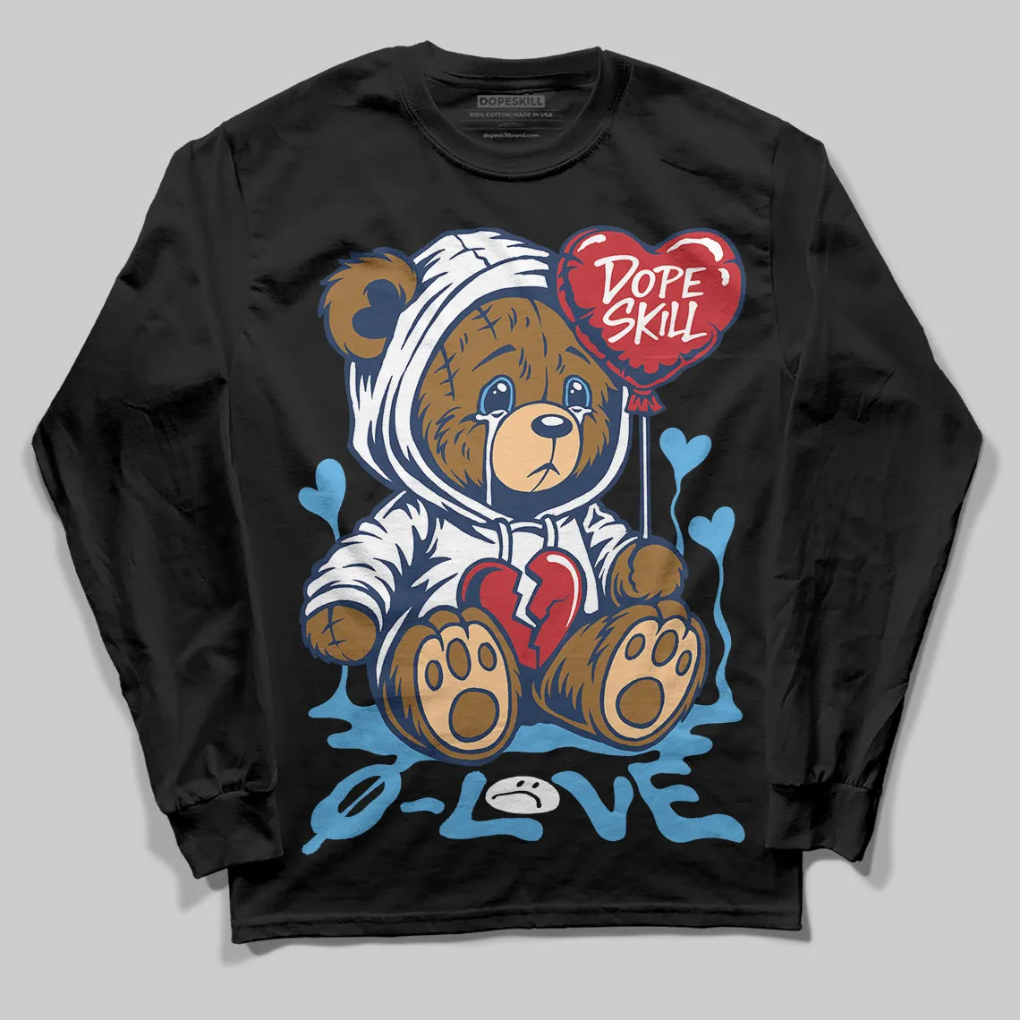 Obsidian 1s 2025 DopeSkill Long Sleeve T-Shirt Broken Bear Graphic sold by DopeSkill product image thumbnail 2
