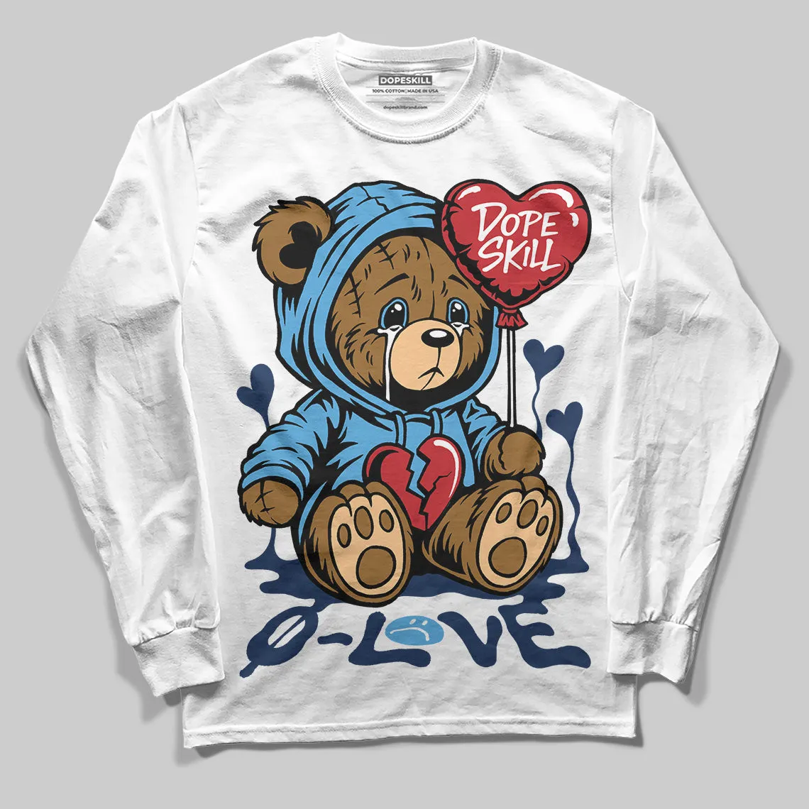 Obsidian 1s 2025 DopeSkill Long Sleeve T-Shirt Broken Bear Graphic sold by DopeSkill