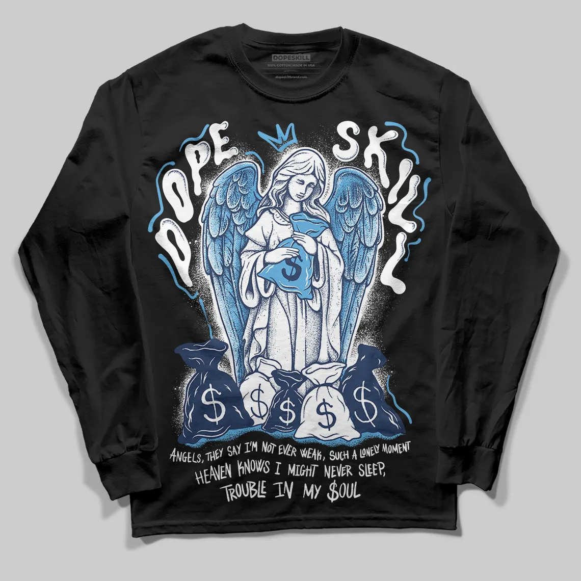 Obsidian 1s 2025 DopeSkill Long Sleeve T-Shirt Angels Graphic sold by DopeSkill product image thumbnail 2