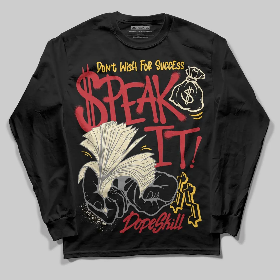 Union LA x Air Retro OG 1s DopeSkill Long Sleeve T-Shirt Speak It Graphic sold by DopeSkill product image thumbnail 2
