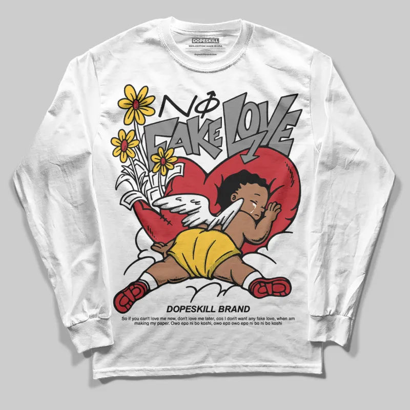Union LA x Air Retro OG 1s DopeSkill Long Sleeve T-Shirt No Fake Love Graphic sold by DopeSkill