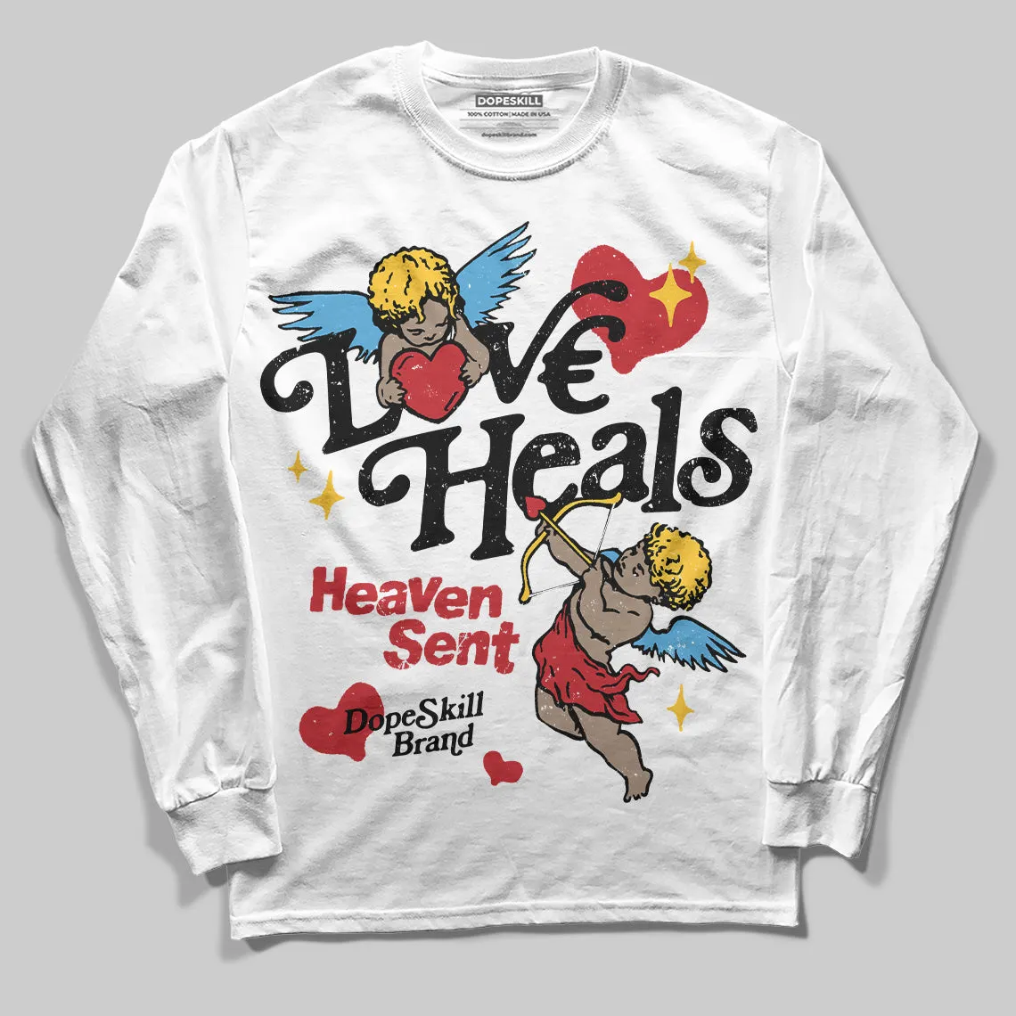 Union LA x Air Retro OG 1s DopeSkill Long Sleeve T-Shirt New Love Heals Graphic sold by DopeSkill