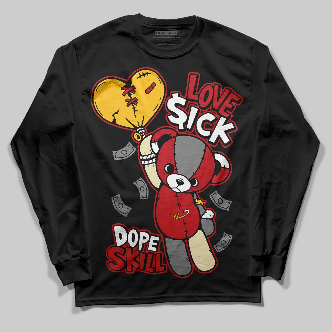 Union LA x Air Retro OG 1s DopeSkill Long Sleeve T-Shirt Love Sick Graphic sold by DopeSkill product image thumbnail 2