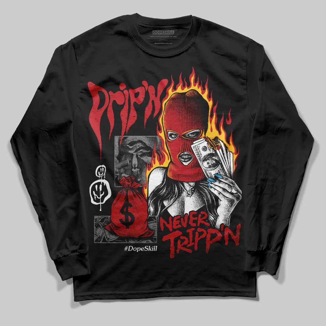 Union LA x Air Retro OG 1s DopeSkill Long Sleeve T-Shirt Drip'n Never Tripp'n Graphic sold by DopeSkill product image thumbnail 2