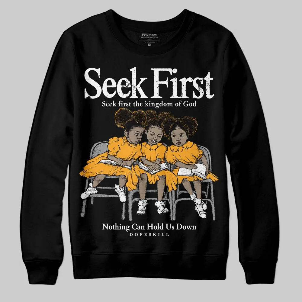Black Taxi 12s DopeSkill Sweatshirt New Seek First Graphic sold by DopeSkill