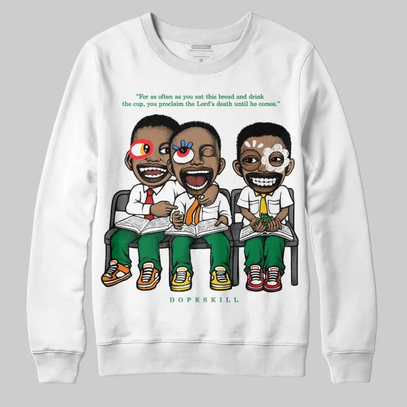Lucky Green 5s DopeSkill Sweatshirt First Sunday Graphic sold by DopeSkill