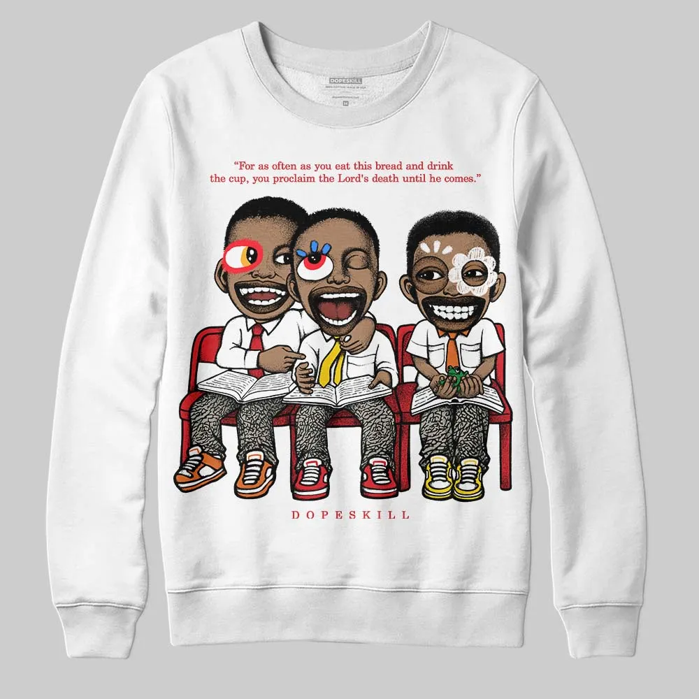 Fire Red 3s DopeSkill Sweatshirt First Sunday Graphic sold by DopeSkill