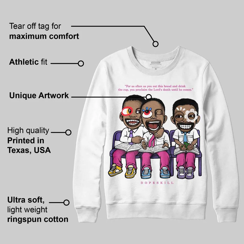 Dunk Active Fuchsia DopeSkill Sweatshirt First Sunday Graphic sold by DopeSkill product image thumbnail 3