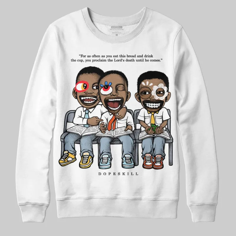 Blue Grey 13s DopeSkill Sweatshirt First Sunday Graphic sold by DopeSkill