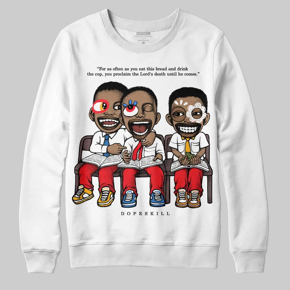 Red Collection DopeSkill Sweatshirt First Sunday Graphic sold by DopeSkill product image thumbnail 2
