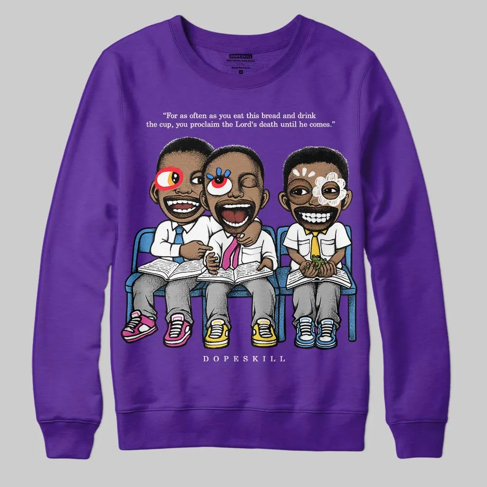 PURPLE Collection DopeSkill Sweatshirt First Sunday Graphic sold by DopeSkill product image thumbnail 3