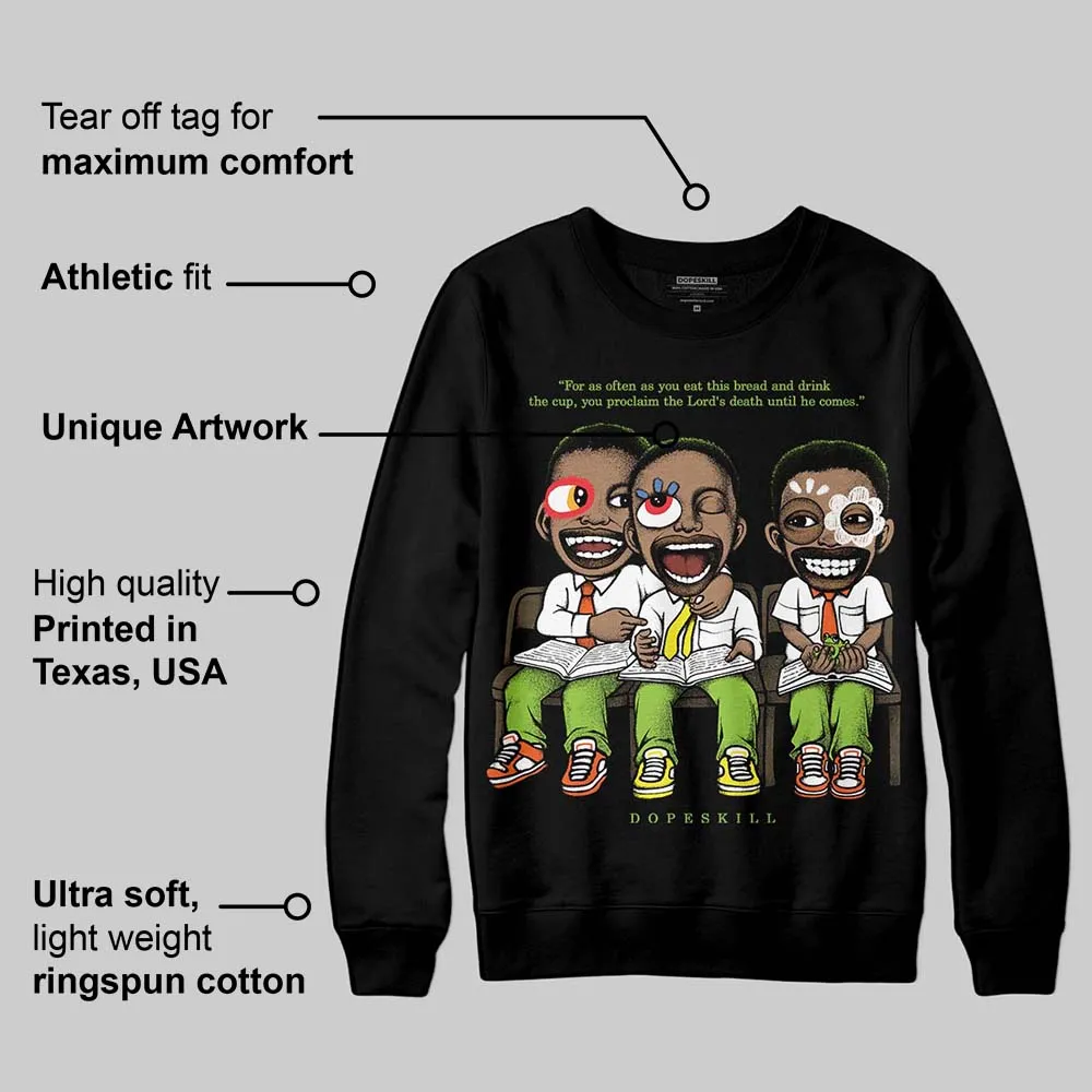 Neon Green Collection DopeSkill Sweatshirt First Sunday Graphic sold by DopeSkill product image thumbnail 3