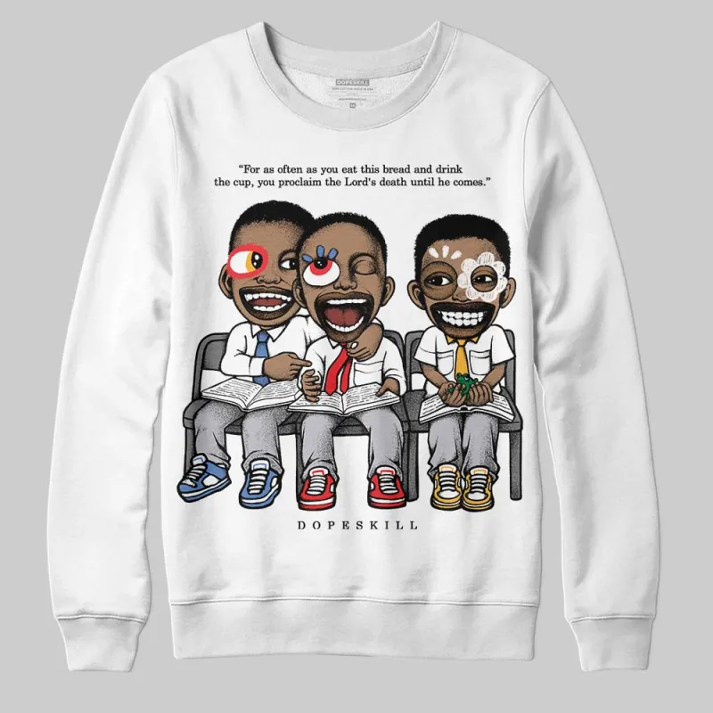 Grey Collection DopeSkill Sweatshirt First Sunday Graphic sold by DopeSkill