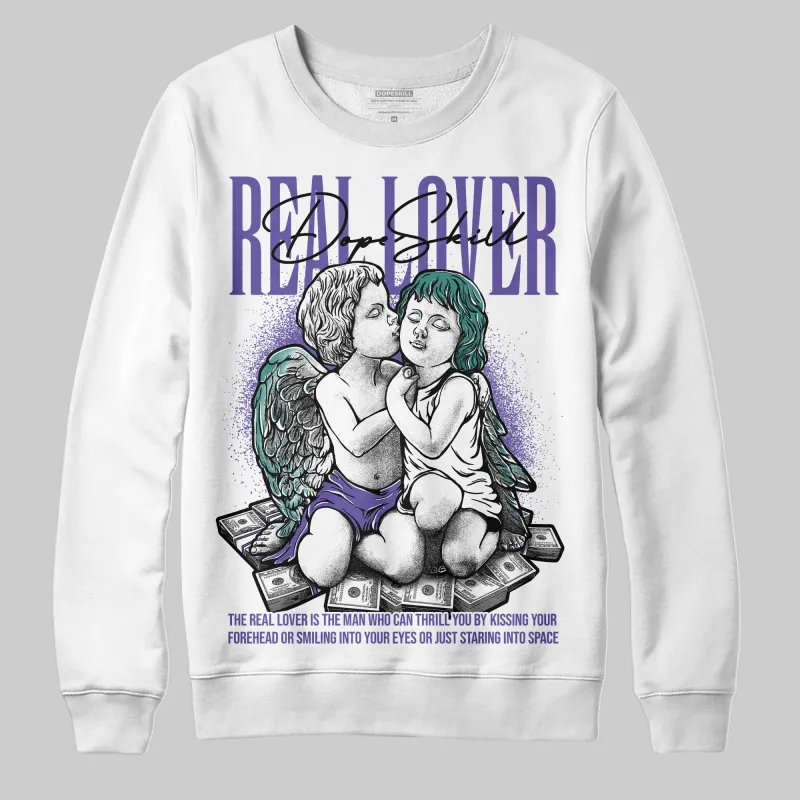 Grape 5s DopeSkill Sweatshirt Real Lover Graphic sold by DopeSkill
