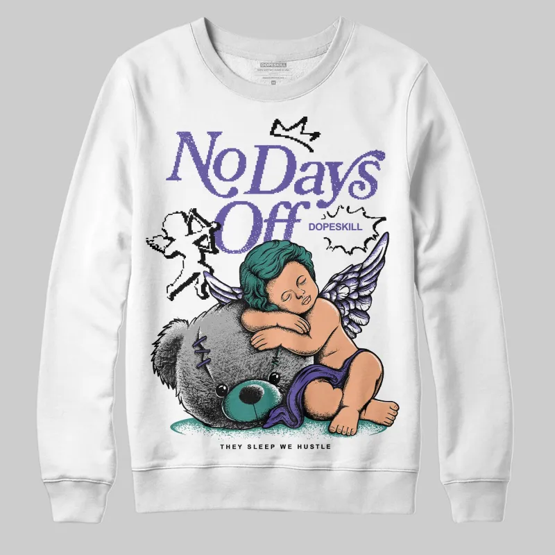 Grape 5s DopeSkill Sweatshirt New No Days Off Graphic sold by DopeSkill