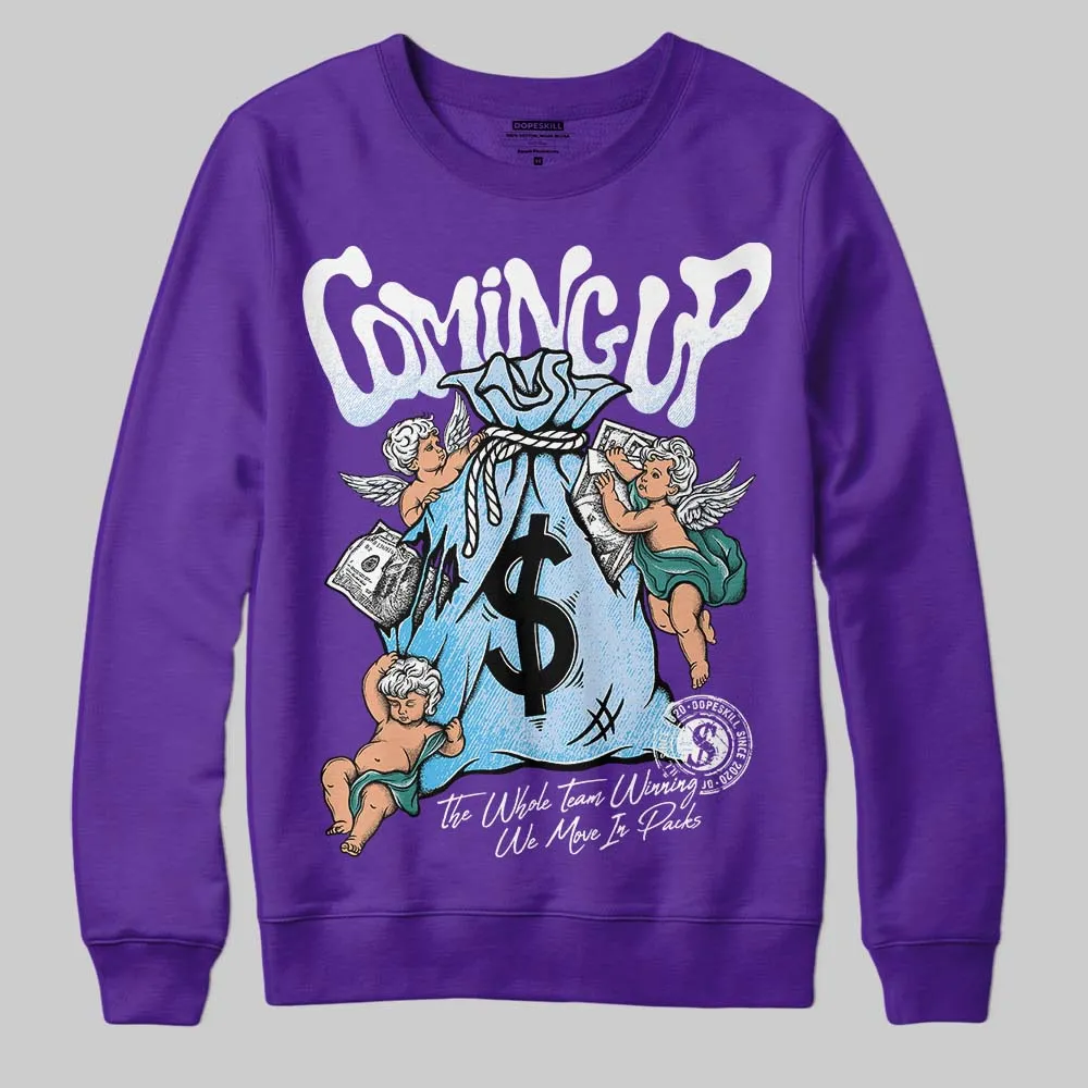 Grape 5s DopeSkill Sweatshirt Money Bag Coming Up Graphic sold by DopeSkill product image thumbnail 3