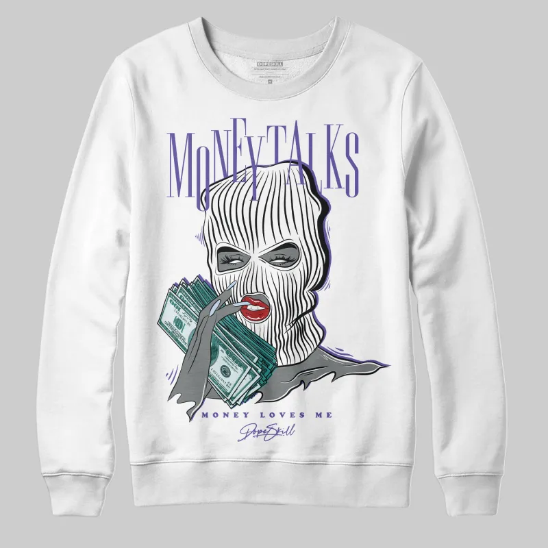 Grape 5s DopeSkill Sweatshirt Money Talks Graphic sold by DopeSkill