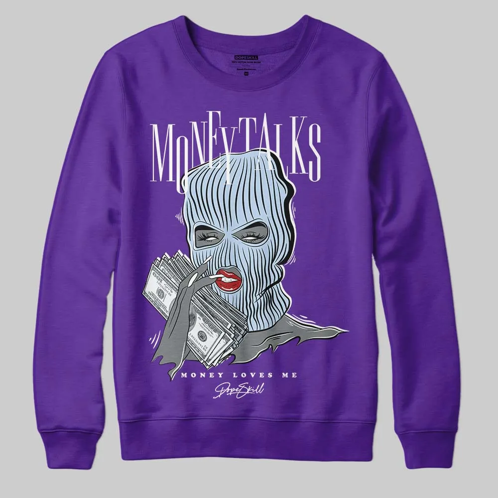 Grape 5s DopeSkill Sweatshirt Money Talks Graphic sold by DopeSkill product image thumbnail 3