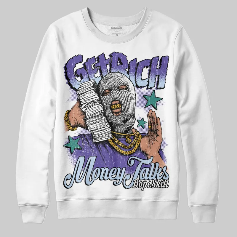 Grape 5s DopeSkill Sweatshirt Get Rich Graphic sold by DopeSkill