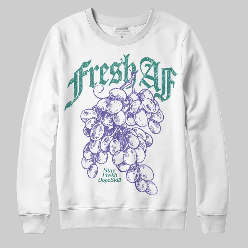 Grape 5s DopeSkill Sweatshirt Fresh AF Graphic sold by DopeSkill