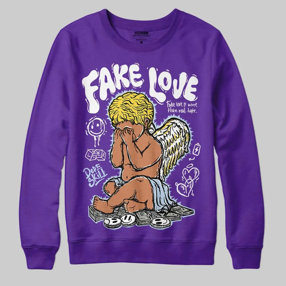 Grape 5s DopeSkill Sweatshirt False Love Graphic sold by DopeSkill product image thumbnail 3