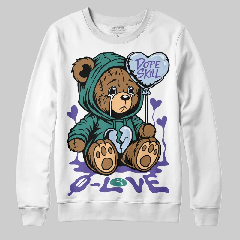 Grape 5s DopeSkill Sweatshirt Broken Bear Graphic sold by DopeSkill