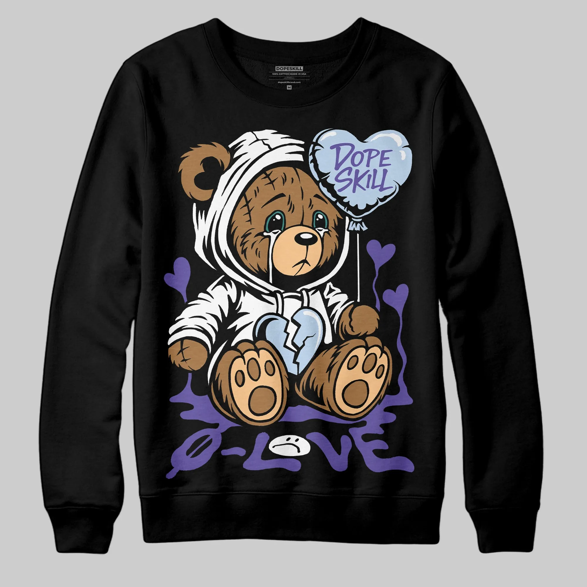 Grape 5s DopeSkill Sweatshirt Broken Bear Graphic sold by DopeSkill product image thumbnail 2