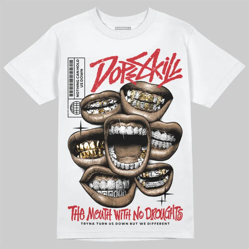 Bred 11s DopeSkill T-Shirt The Mouth With No Droughts Graphic sold by DopeSkill