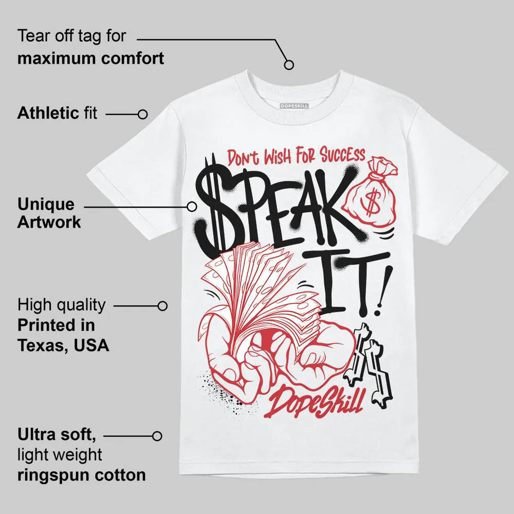 Bred 11s DopeSkill T-Shirt Speak It Graphic sold by DopeSkill product image thumbnail 3