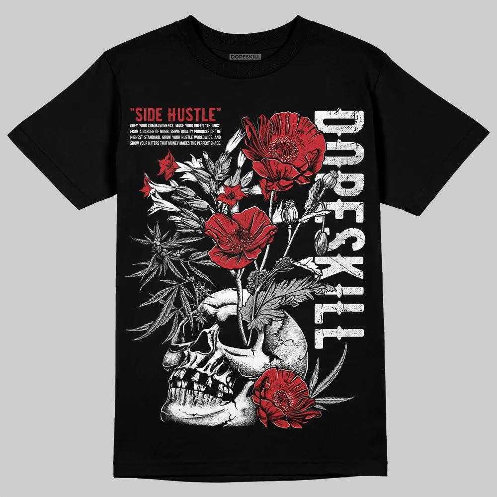 Bred 11s DopeSkill T-Shirt Side Hustle Graphic sold by DopeSkill product image thumbnail 2