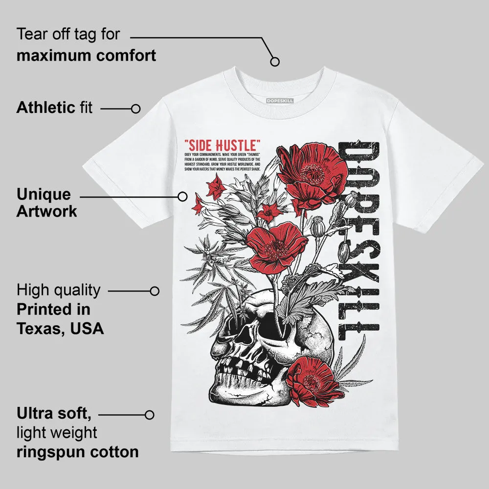 Bred 11s DopeSkill T-Shirt Side Hustle Graphic sold by DopeSkill product image thumbnail 3