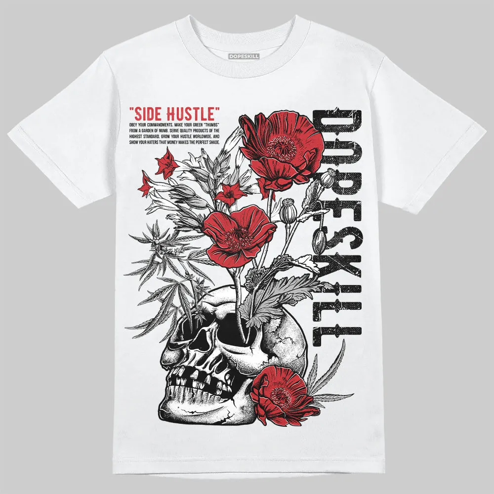 Bred 11s DopeSkill T-Shirt Side Hustle Graphic sold by DopeSkill