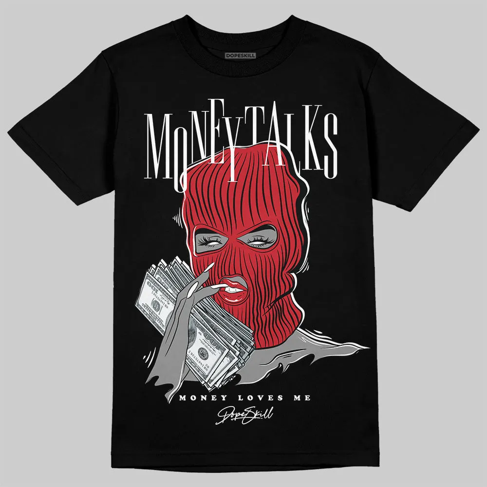 Bred 11s DopeSkill T-Shirt Money Talks Graphic sold by DopeSkill product image thumbnail 2