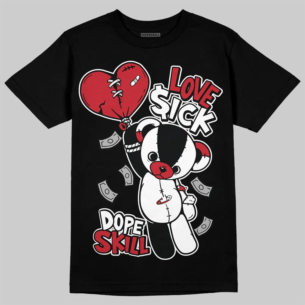 Bred 11s DopeSkill T-Shirt Love Sick Graphic sold by DopeSkill product image thumbnail 2