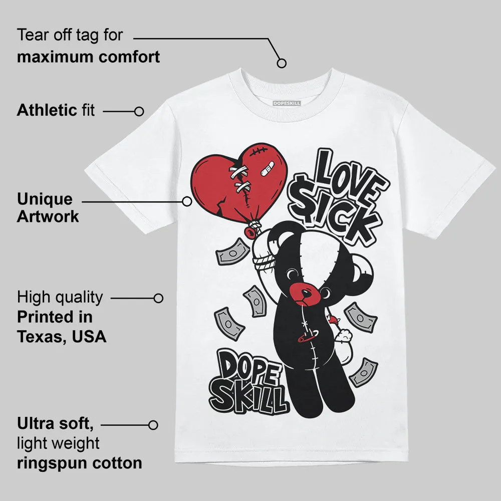Bred 11s DopeSkill T-Shirt Love Sick Graphic sold by DopeSkill product image thumbnail 3