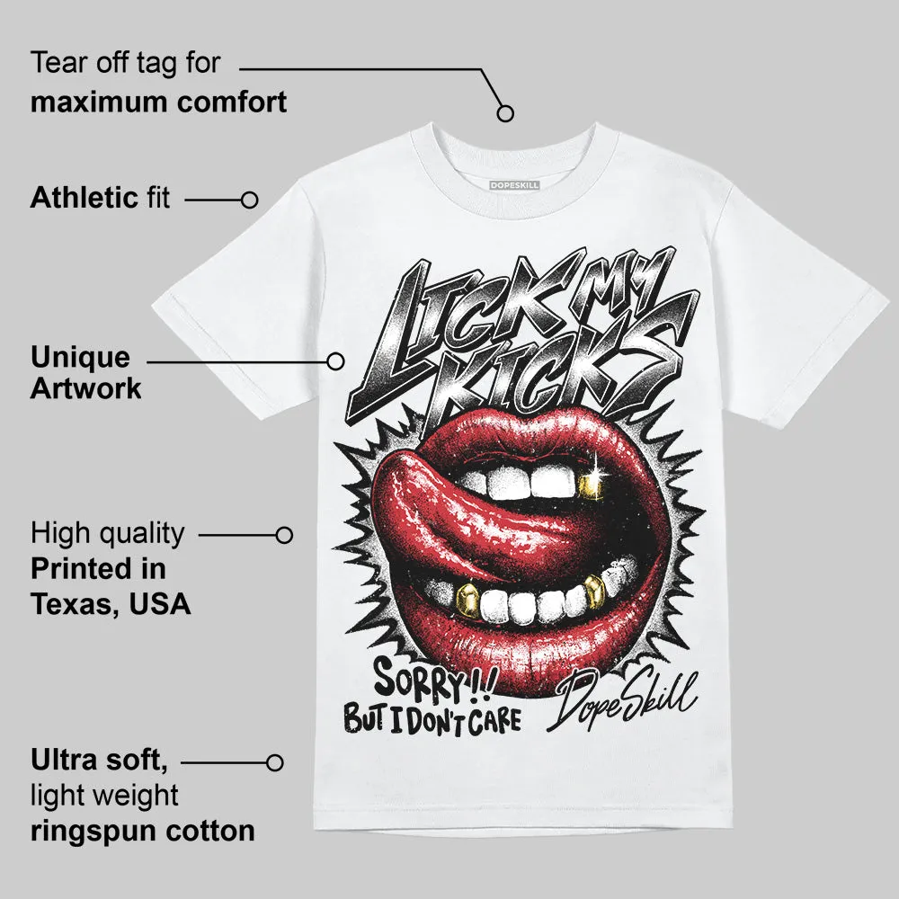 Bred 11s DopeSkill T-Shirt Lick My Kicks Graphic sold by DopeSkill product image thumbnail 3