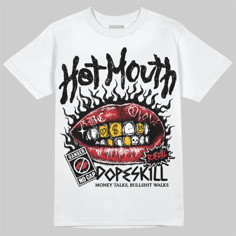 Bred 11s DopeSkill T-Shirt Hot Mouth Graphic sold by DopeSkill