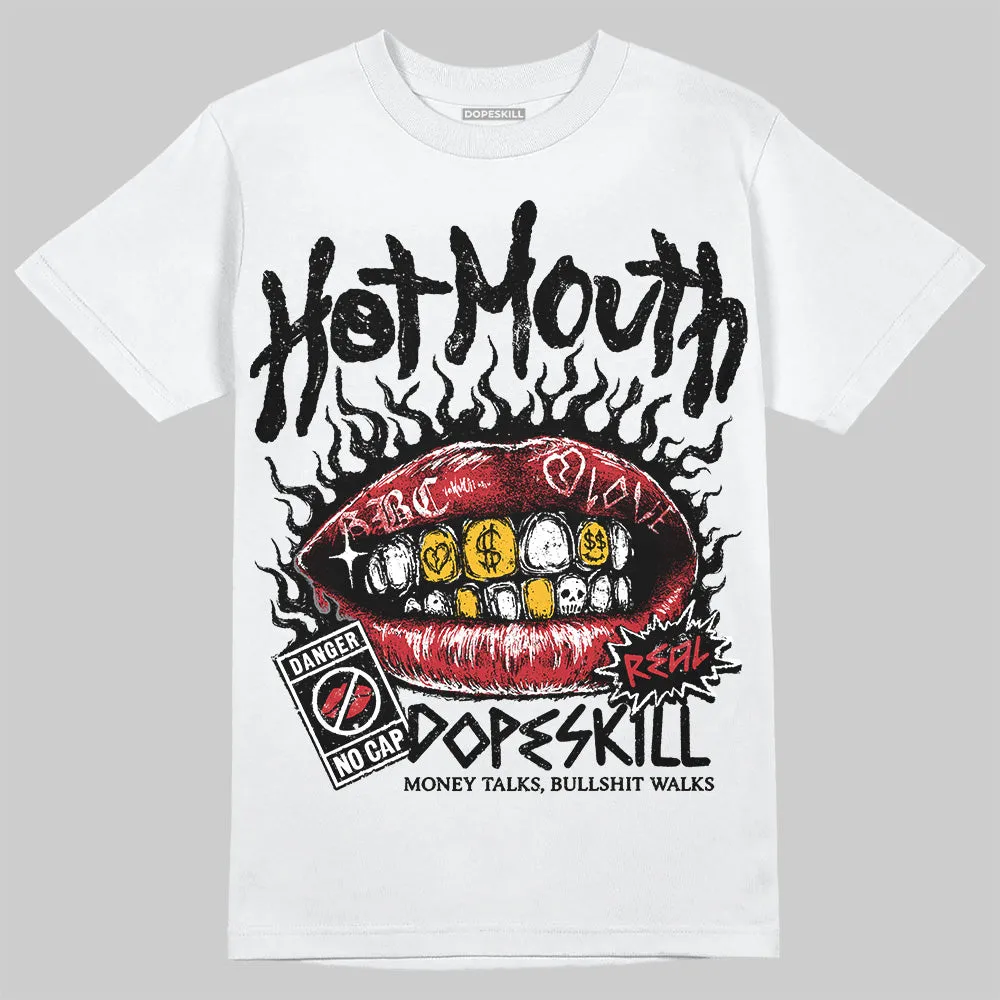 Bred 11s DopeSkill T-Shirt Hot Mouth Graphic sold by DopeSkill