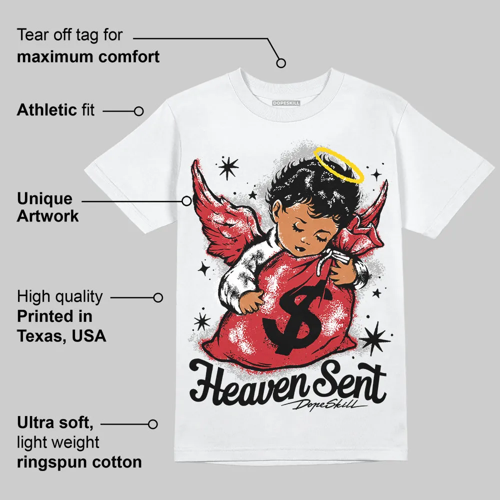 Bred 11s DopeSkill T-Shirt Heaven Sent Graphic sold by DopeSkill product image thumbnail 3