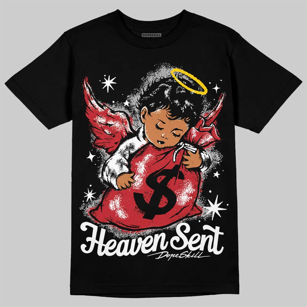 Bred 11s DopeSkill T-Shirt Heaven Sent Graphic sold by DopeSkill product image thumbnail 2
