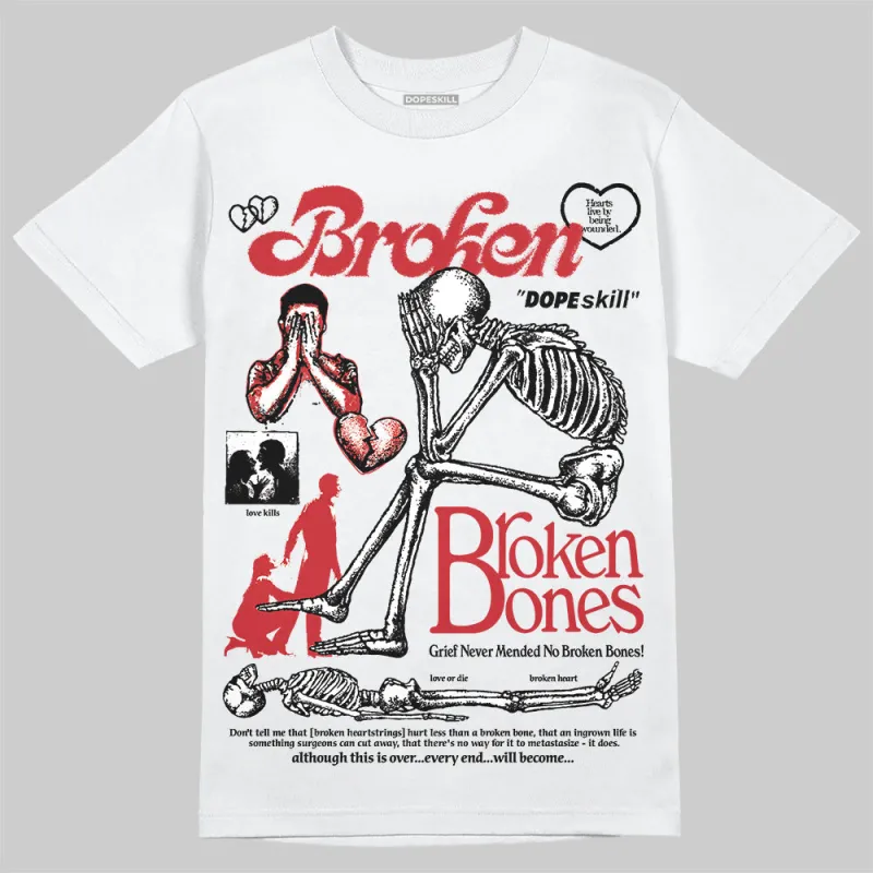 Bred 11s DopeSkill T-Shirt Broken Bones Graphic sold by DopeSkill