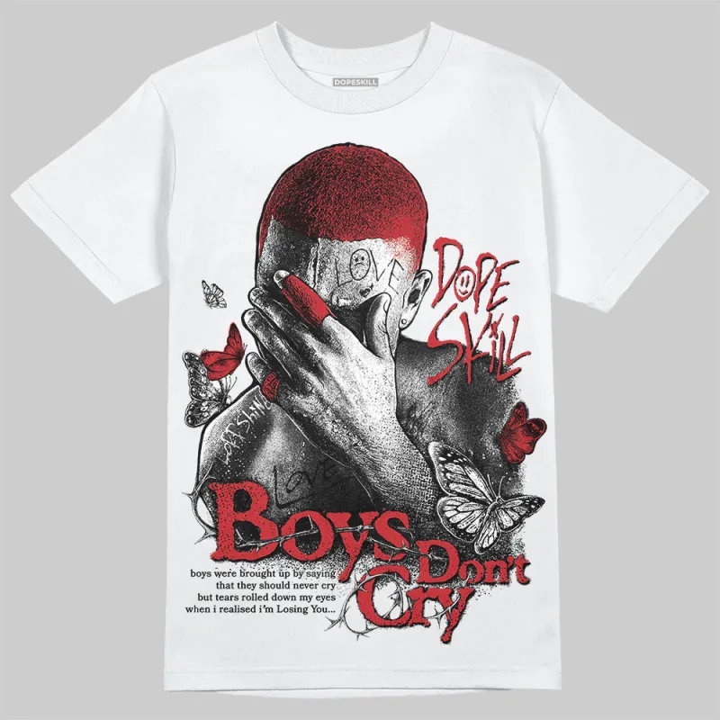 Bred 11s DopeSkill T-Shirt Boys Don't Cry Graphic sold by DopeSkill