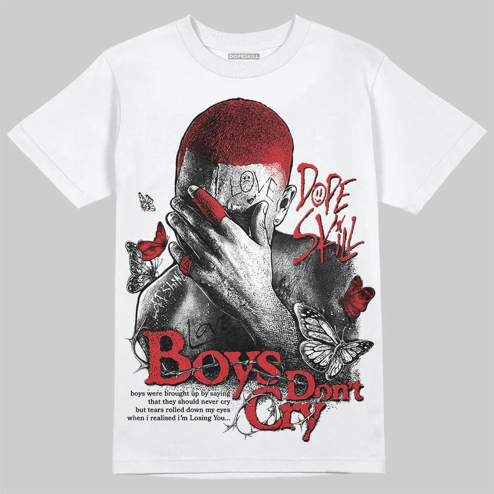Bred 11s DopeSkill T-Shirt Boys Don't Cry Graphic sold by DopeSkill