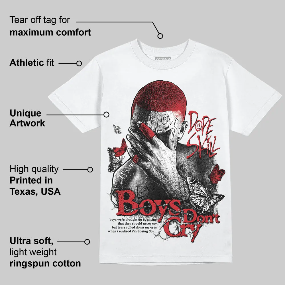 Bred 11s DopeSkill T-Shirt Boys Don't Cry Graphic sold by DopeSkill product image thumbnail 3