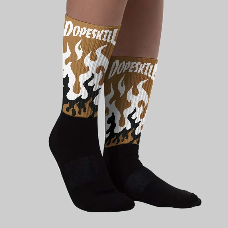 Rookie Of The Year 1s DopeSkill Sublimated Sock FIRE Graphic sold by DopeSkill product image thumbnail 2