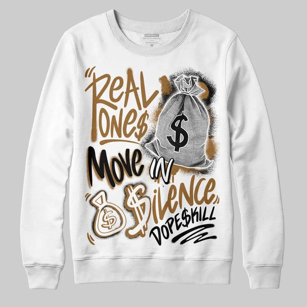 Rookie Of The Year 1s DopeSkill Sweatshirt Real Ones Move In Silence Graphic sold by DopeSkill